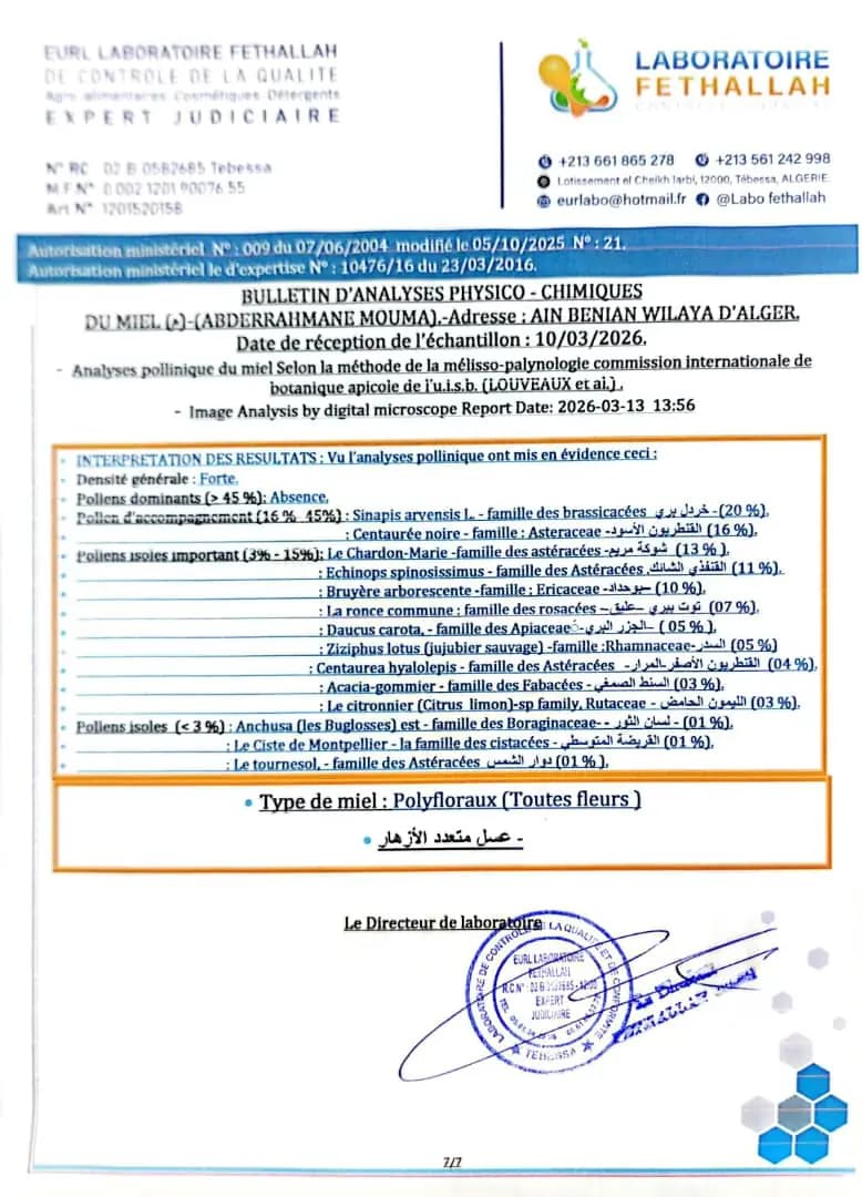 Flower Honey certificate 3
